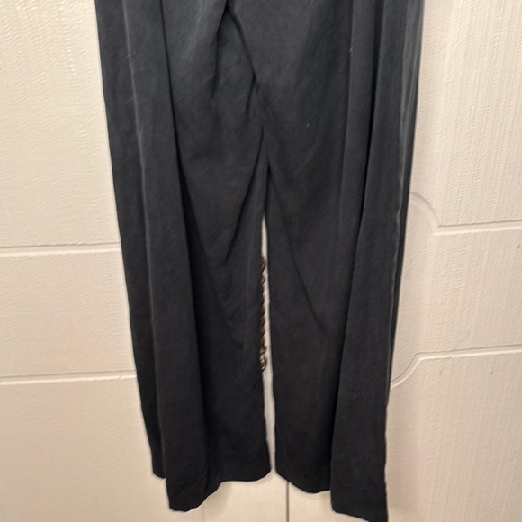 VETTA • The Apron Black 3-Way Tie Back Jumpsuit • Washed Black Grey Tencel • 0 - Picture 13 of 13